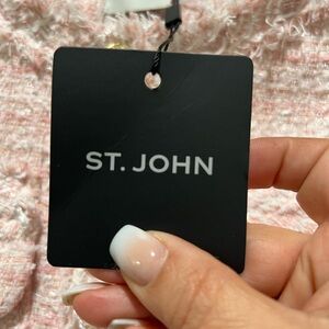 Timeless St. John pink tweed jacket